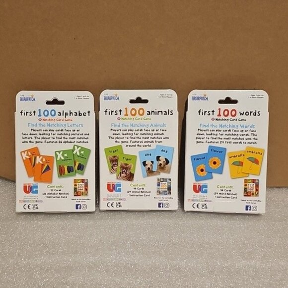 First 100 Card Games Assortment from Briarpatch, Ages 2+ Lot of 3 New - Picture 7 of 10